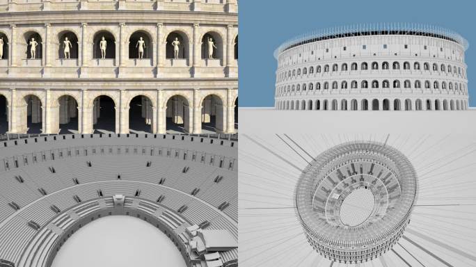高精度古罗马角斗场三维模型