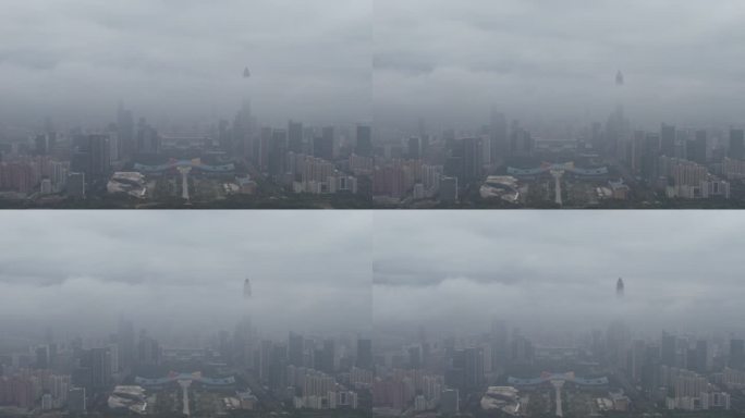 深圳市民中心航拍