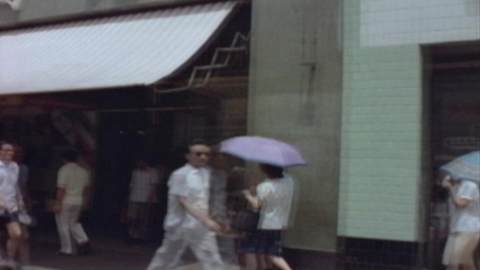 80年代 南京路 老上海街头 人流