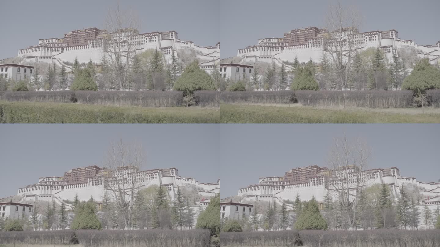 西藏拉萨布达拉宫4k原视频