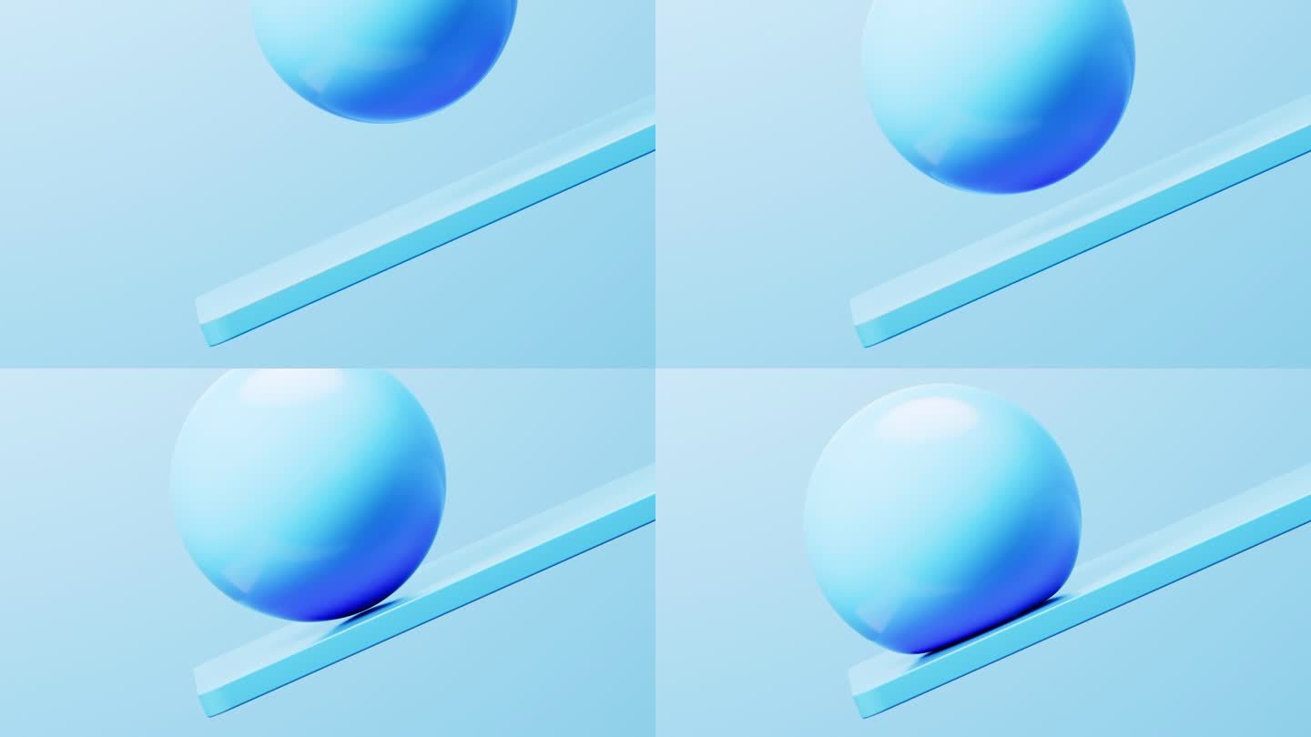 柔软的球体抽象背景3D渲染
