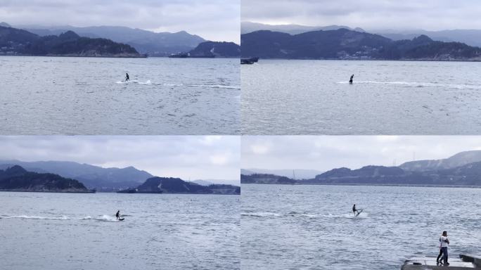 水上电动 冲浪板 海上冲浪 水上娱乐