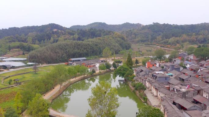 信阳新县丁李湾风景区航拍