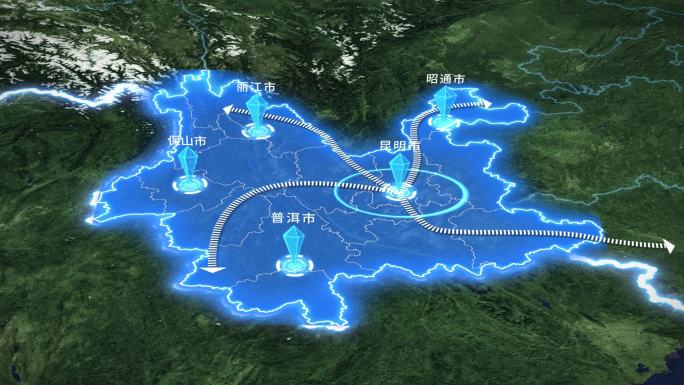 云南昆明科技地图辐射全国