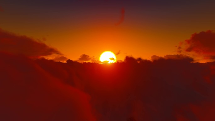 太阳升起日出红日视频素材