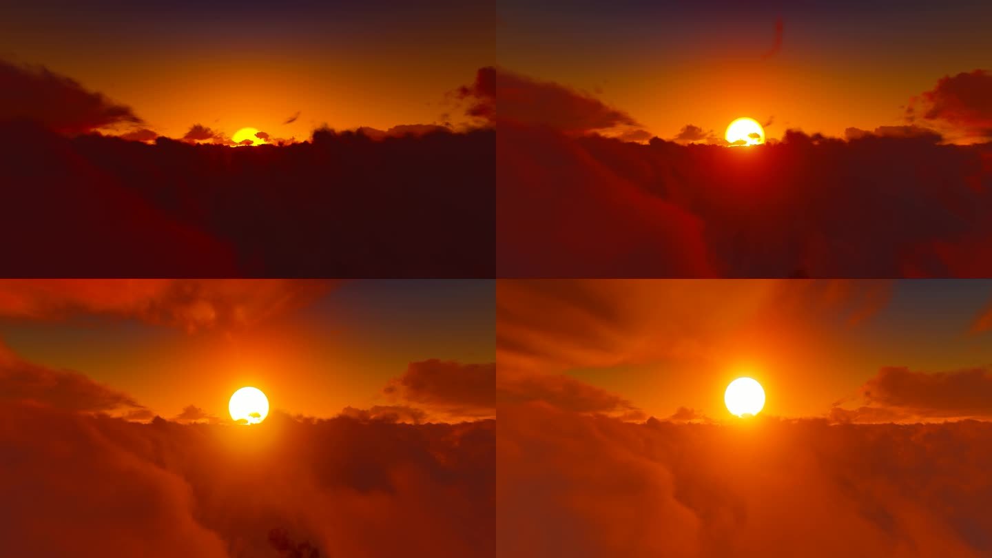 太阳升起日出红日视频素材