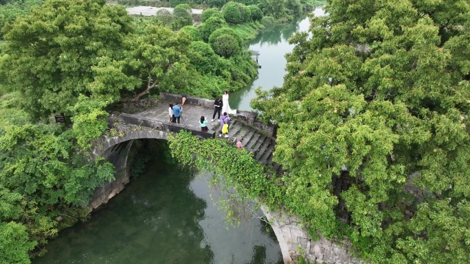 桂林山水遇龙河富里桥航拍24