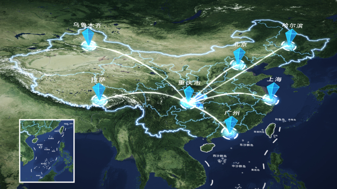 重庆市科技地图辐射全国