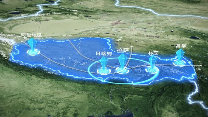 西藏拉萨科技地图辐射全国