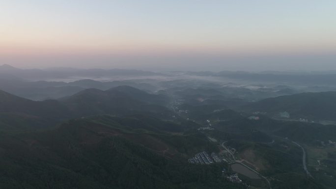 大好河山早晨的大山 广西南宁市昆仑关战役