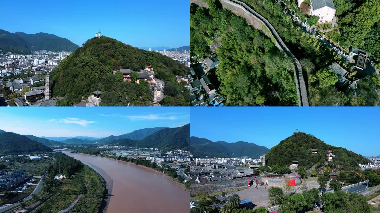 临海 长城 紫阳街 巾山4K素材