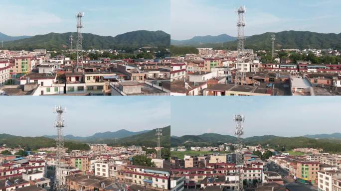 5G通信技术发展，城镇移动电话塔