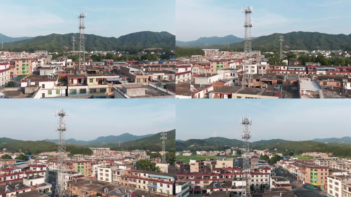 5G通信技术发展，城镇移动电话塔