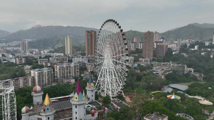 攀枝花鑫岛游乐场航拍