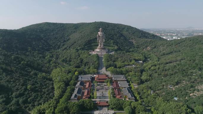 灵山大佛 无锡市灵山景区 小灵山4K航拍