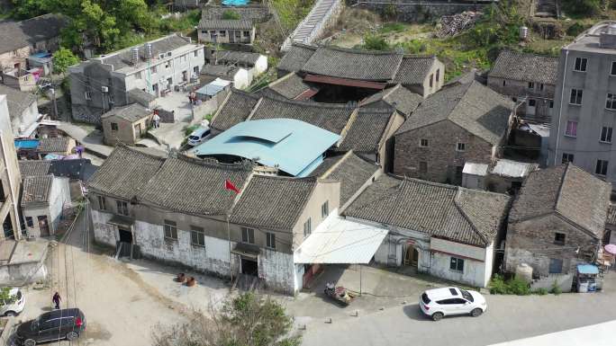 环绕航拍玉环大麦屿古顺农会旧址镇海宫2