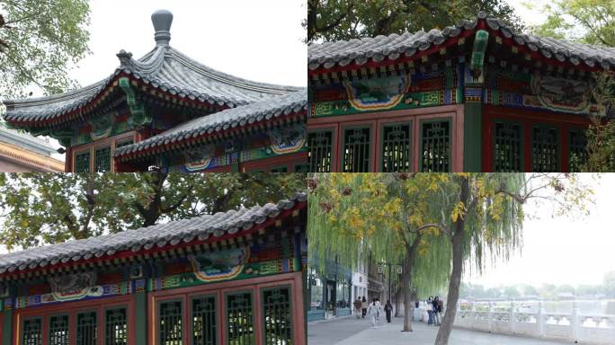 古代风格门楼古代建筑古色古香北京特色