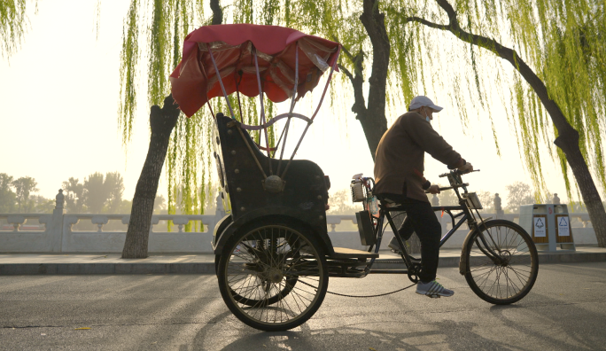 老北京人力车 三轮车（多角度拍摄）