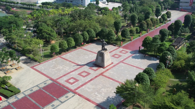 广西崇左龙州起义纪念馆航拍