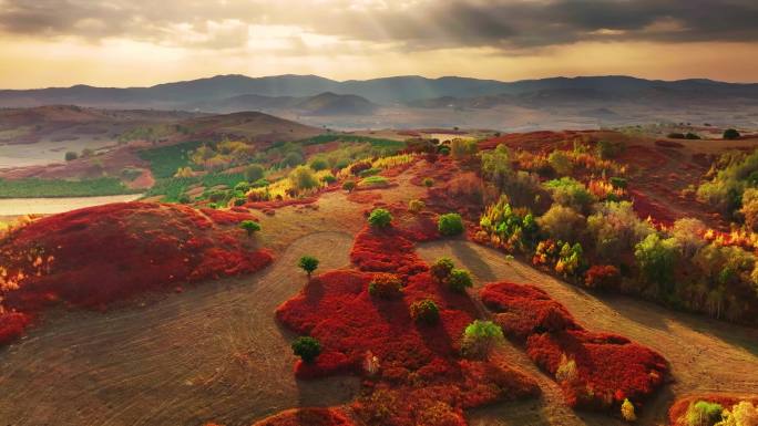 4K祖国河山美景风景如画航拍