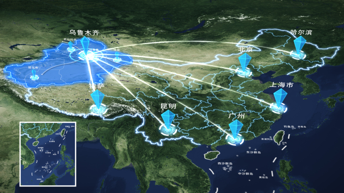 新疆乌鲁木齐科技地图辐射全国