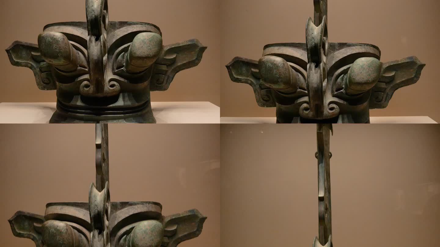 中国古代三星堆青铜面具