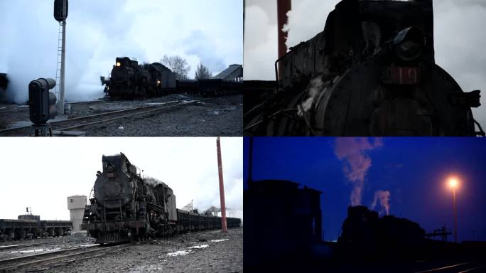 新疆哈密三道岭煤矿蒸汽机车细节、整备合集