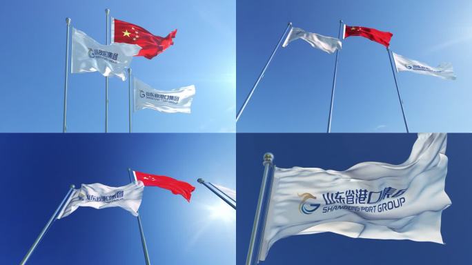 山东港口集团旗帜