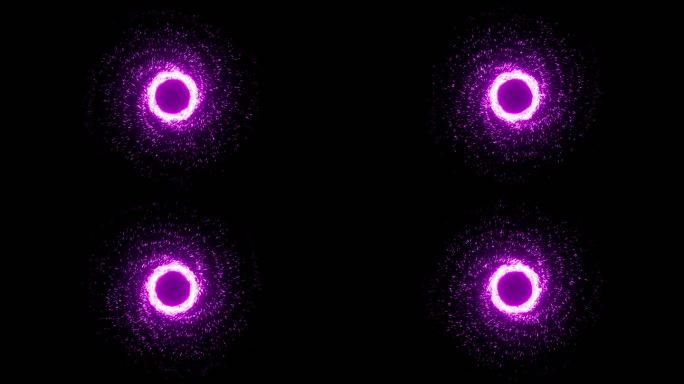 紫色环形粒子扩散