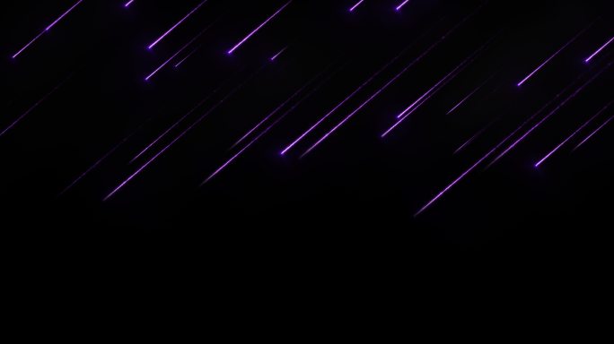 唯美梦幻紫色流星雨背景4K