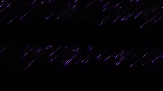 唯美梦幻紫色流星雨背景4K