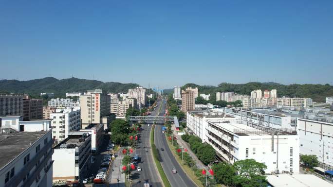 【正版素材】深圳龙华区福城街道城市风光