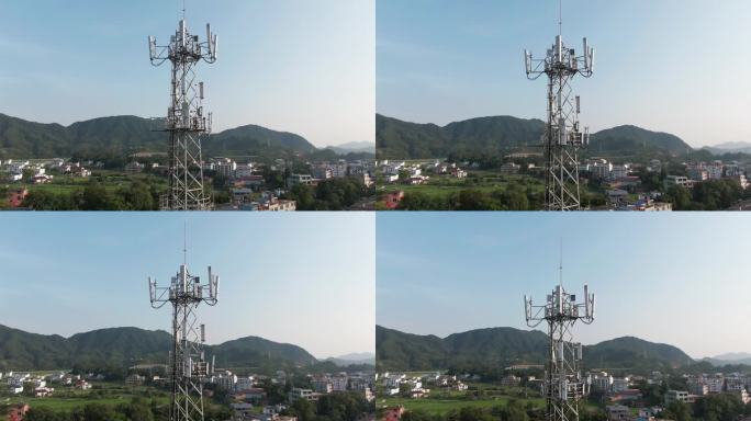 乡村手机通信5G信号塔