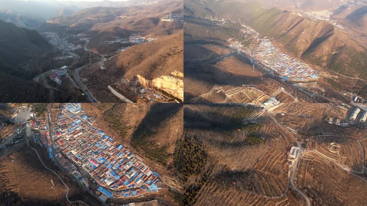 北京市门头沟冬季村庄风景