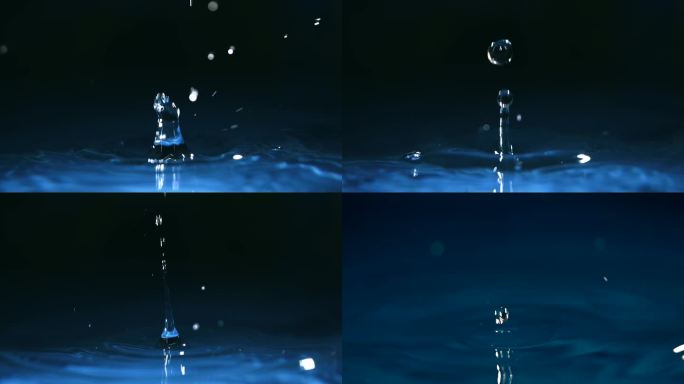 水滴入水升格拍摄