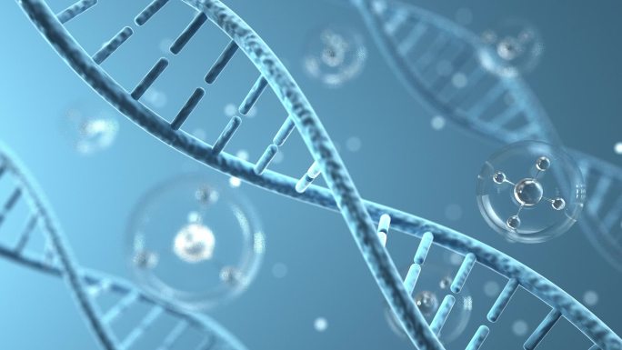 美妆化妆品广告DNA细胞分子成分素材