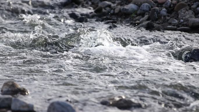 高清实拍河流流水素材3