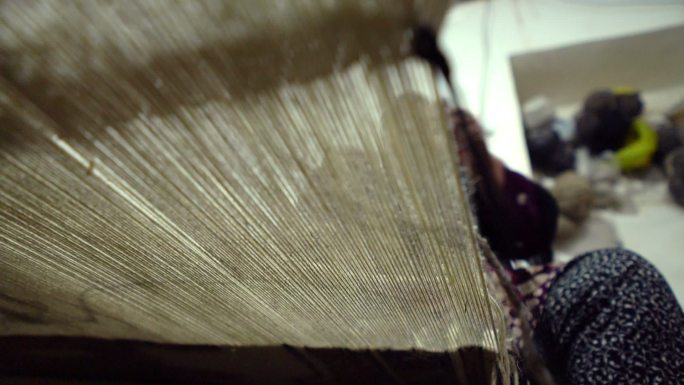传统加布韦织造手工织布