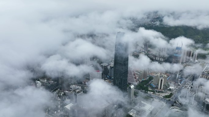 深圳城市地产地王大厦云海