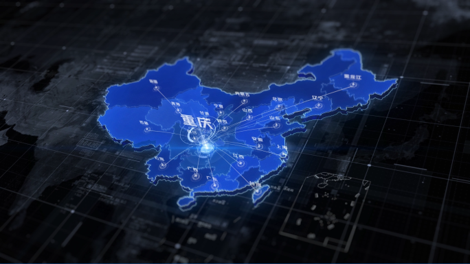 4K三维科技中国地图