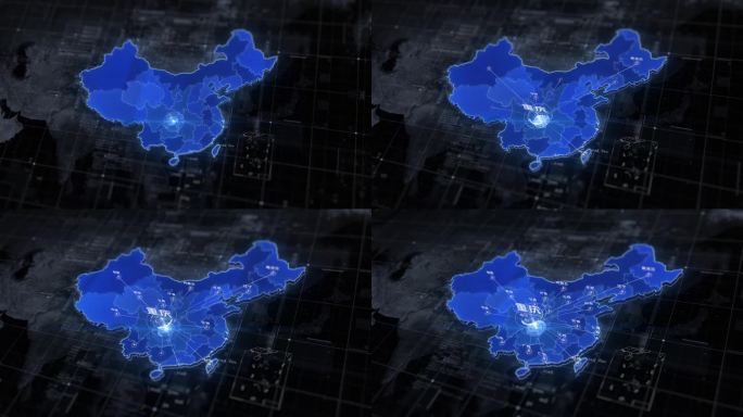 4K三维科技中国地图