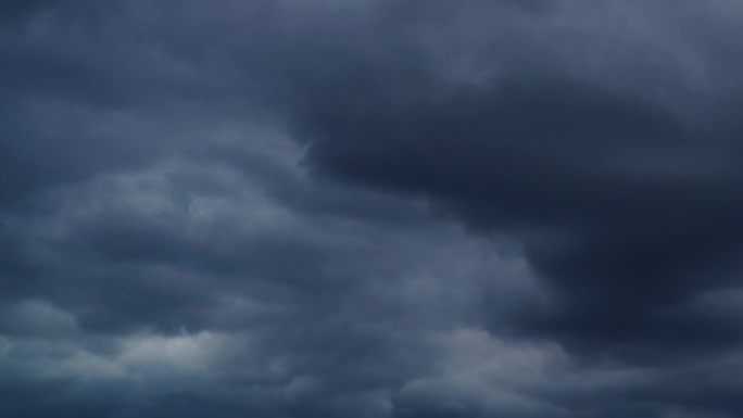 阴天乌云延时天空乌云密布暴风雨天气要下雨