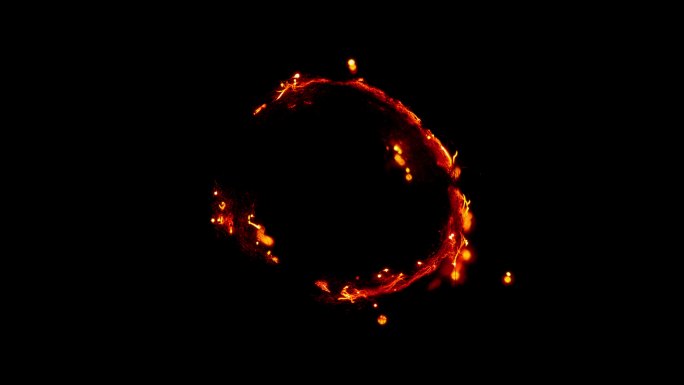 SLO MO LD圆形织物点燃，在黑暗中发光