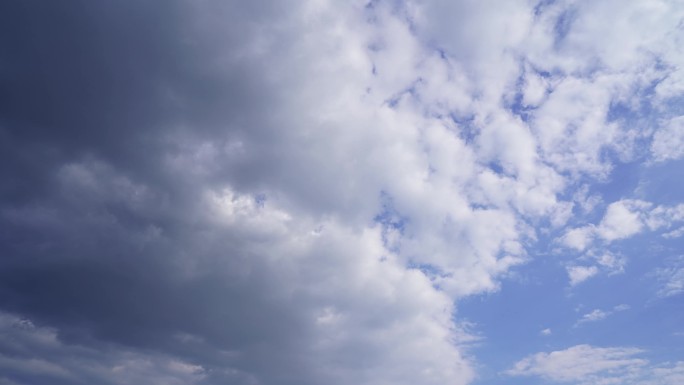 天空云延时云朵飘动蓝天白云晴转多云天气云