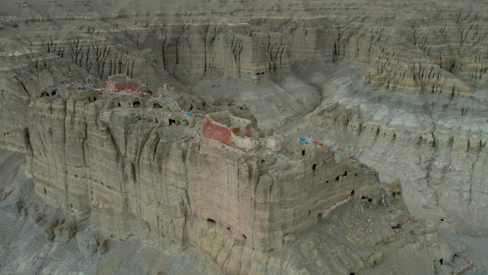 4K西藏阿里地区札达县东嘎遗址航拍