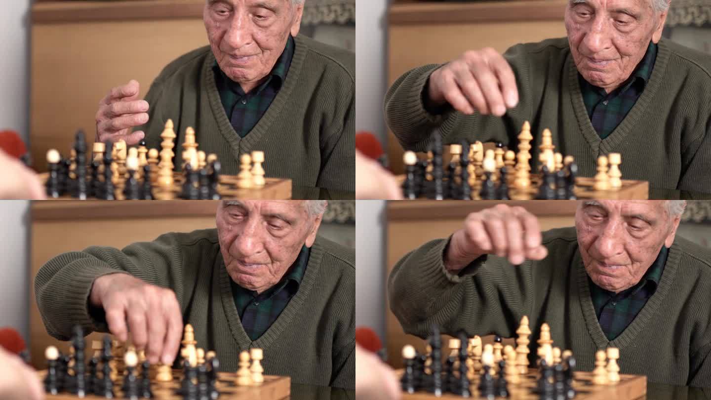 下棋的老人棋局