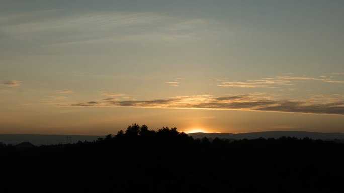 夕阳日落延时