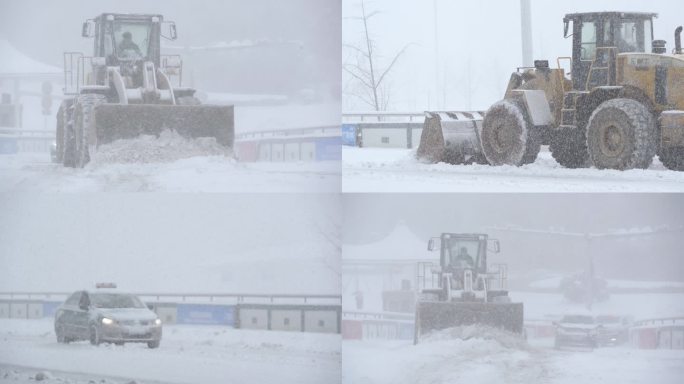 大雪 机械化除雪 铲雪 铲车