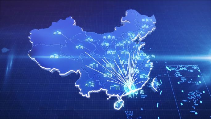 中国地图(覆盖全国)AE模板 03