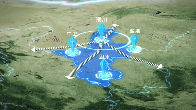 宁夏银川科技地图辐射全国